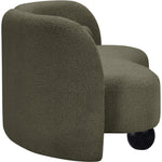 Daphne 89" Boucle Fabric Upholstered Sofa in Olive