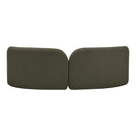 Daphne 89" Boucle Fabric Upholstered Sofa in Olive