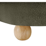 Daphne 89" Boucle Fabric Upholstered Sofa in Olive