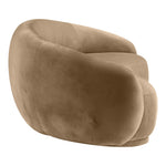 Emery 95" Velvet Upholstered Sofa in Beige