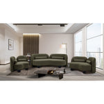 Daphne 89" Boucle Fabric Upholstered Sofa in Olive