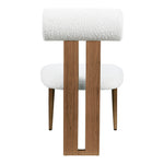 Dario Boucle Fabric Upholstered Dining Chair in Cream