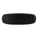 Emery 95" Velvet Upholstered Sofa in Black