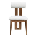 Dario Boucle Fabric Upholstered Dining Chair in Cream