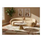 Emery 95" Velvet Upholstered Sofa in Camel