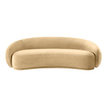 Emery 95" Velvet Upholstered Sofa in Camel
