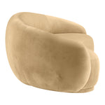 Emery 95" Velvet Upholstered Sofa in Camel