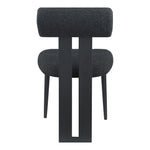 Dario Boucle Fabric Upholstered Dining Chair in Black