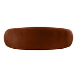 Emery 95" Velvet Upholstered Sofa in Cognac