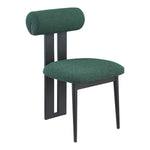 Dario Boucle Fabric Upholstered Dining Chair in Green