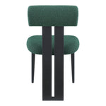 Dario Boucle Fabric Upholstered Dining Chair in Green
