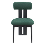 Dario Boucle Fabric Upholstered Dining Chair in Green