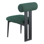 Dario Boucle Fabric Upholstered Dining Chair in Green