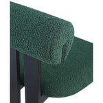 Dario Boucle Fabric Upholstered Dining Chair in Green