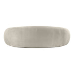 Emery 95" Velvet Upholstered Sofa in Cream