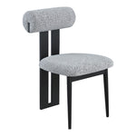 Dario Boucle Fabric Upholstered Dining Chair in Grey