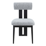 Dario Boucle Fabric Upholstered Dining Chair in Grey