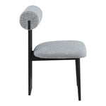 Dario Boucle Fabric Upholstered Dining Chair in Grey