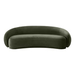 Emery 95" Velvet Upholstered Sofa in Green