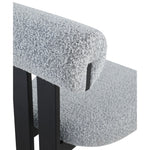 Dario Boucle Fabric Upholstered Dining Chair in Grey