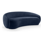 Emery 95" Velvet Upholstered Sofa in Navy