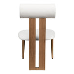 Dario Vegan Leather Upholstered Dining Chair in Cream