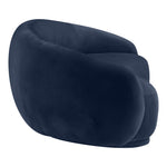 Emery 95" Velvet Upholstered Sofa in Navy