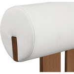 Dario Vegan Leather Upholstered Dining Chair in Cream