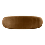 Emery 95" Velvet Upholstered Sofa in Saddle