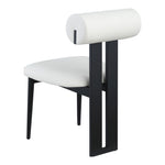 Dario Vegan Leather Upholstered Dining Chair in Cream