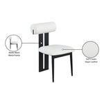 Dario Vegan Leather Upholstered Dining Chair in Cream