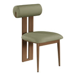 Dario Vegan Leather Upholstered Dining Chair in Green