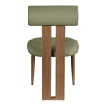 Dario Vegan Leather Upholstered Dining Chair in Green