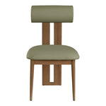 Dario Vegan Leather Upholstered Dining Chair in Green
