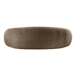 Emery 95" Velvet Upholstered Sofa in Taupe