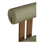 Dario Vegan Leather Upholstered Dining Chair in Green