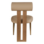 Dario Vegan Leather Upholstered Dining Chair in Tan