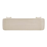 Penelope 92.5" Chenille Fabric Upholstered Sofa in Beige
