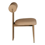 Dario Vegan Leather Upholstered Dining Chair in Tan