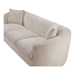 Penelope 92.5" Chenille Fabric Upholstered Sofa in Beige
