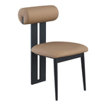 Dario Vegan Leather Upholstered Dining Chair in Tan