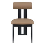 Dario Vegan Leather Upholstered Dining Chair in Tan