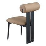Dario Vegan Leather Upholstered Dining Chair in Tan