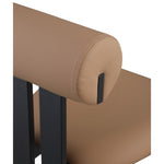 Dario Vegan Leather Upholstered Dining Chair in Tan