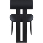 Dario Vegan Leather Upholstered Dining Chair in Black