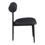 Dario Vegan Leather Upholstered Dining Chair in Black