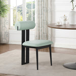 Dario Vegan Leather Upholstered Dining Chair in Mint