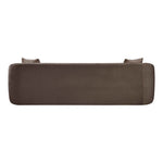 Penelope 92.5" Chenille Fabric Upholstered Sofa in Brown