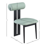 Dario Vegan Leather Upholstered Dining Chair in Mint