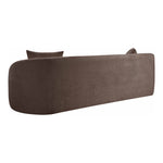 Penelope 92.5" Chenille Fabric Upholstered Sofa in Brown